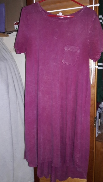 LuLaRoe Dresses & Skirts - **UNICORN ACID WASH CARLY ** Pink Lularoe Med